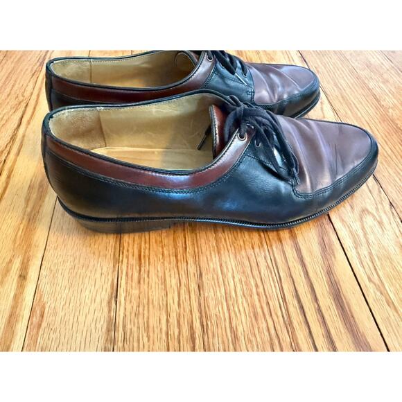 Bragano by Cole Haan Italian Oxfords Brown Leather Dress Shoes Men Size 7 M